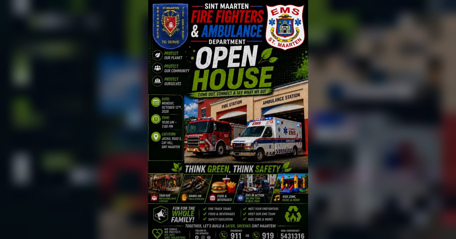 Photo supplied with the release “Fire and Ambulance departments plan Cay Hill open house on 12 October”.